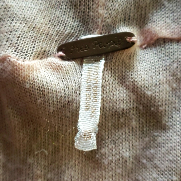 Free People Hooded Striped Sweater  Size XS Wool Blend Lined Kangaroo Pocket - Picture 4 of 9